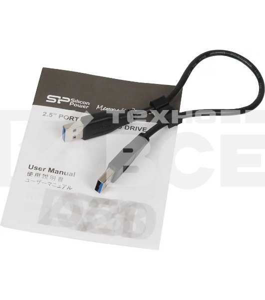 Внешний HDD Silicon Power USB 3.0 2Tb A60 SP020TbPHDA60S3K Armor 2.5