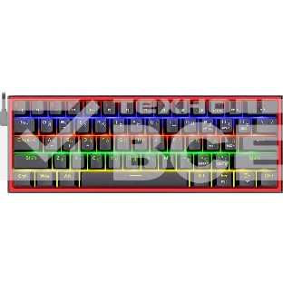 Клавиатура проводная REDRAGON Fizz RU черный