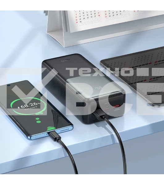 Внешний аккумулятор Powerbank HOCO J136B Sirui, 30000mAh черный