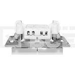 Механизм выключателя EKF UP1-SWW-20 двухклавишный, белый Эпика, фото4