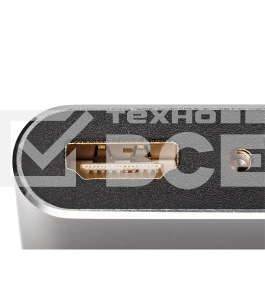 Кабель-концентратор USB3.1 TypeCm -->HDMI+USB3.0+PD+VGA Alum Grey 4K@30Hz, Telecom<TUC055>