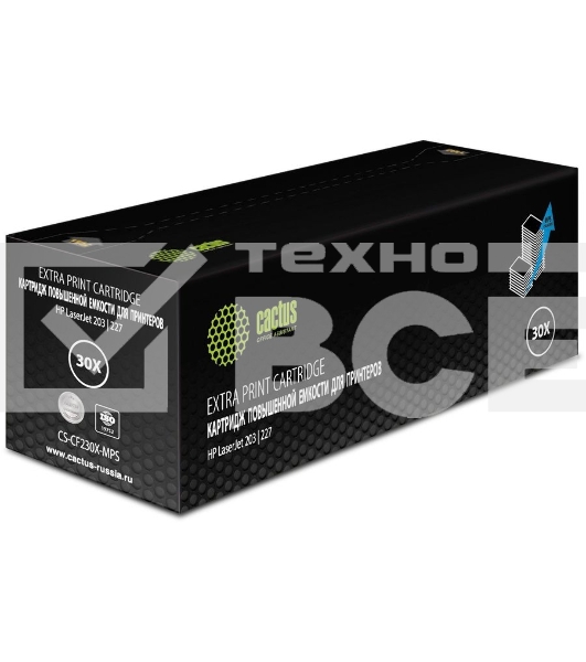 Картридж лазерный Cactus CS-CF230X-MPS черный (5000стр.) для HP LJ 203/227