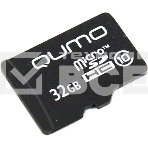 Флеш карта Micro SecureDigital 32Gb QUMO QM32GMICSDHC10NA {MicroSDHC Class 10}, фото 1