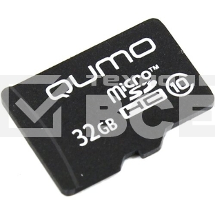 Флеш карта Micro SecureDigital 32Gb QUMO QM32GMICSDHC10NA {MicroSDHC Class 10}