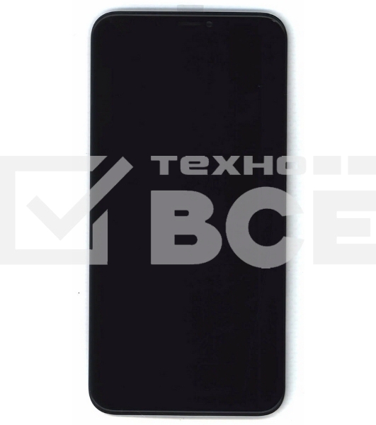 Дисплей Amperin для Apple iPhone XS Max в сборе с тачскрином (Soft Oled), черный