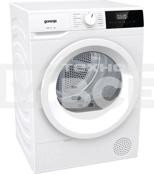 Сушильная машина Gorenje DHNE82/C белый, 8 кг, сушка - тепловой насос, программ - 15, 59.5 x 84.5 x 58 см