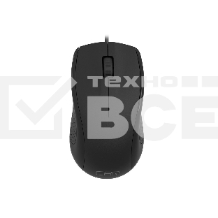 Мышь проводная CBR CM 107 черный, 1000 dpi, USB, кнопки - 3
