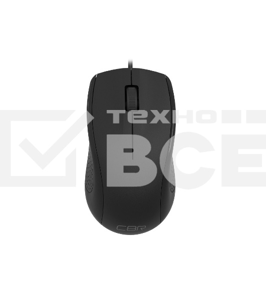 Мышь проводная CBR CM 107 черный, 1000 dpi, USB, кнопки - 3