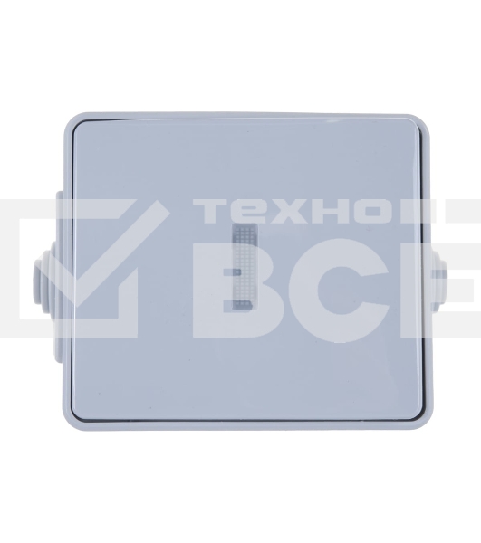 Выключатель с подсветкой IP65, 10АХ-250В, 11-1602-03, ОУ, Эра Эксперт, серый Б0035974 ЭРА