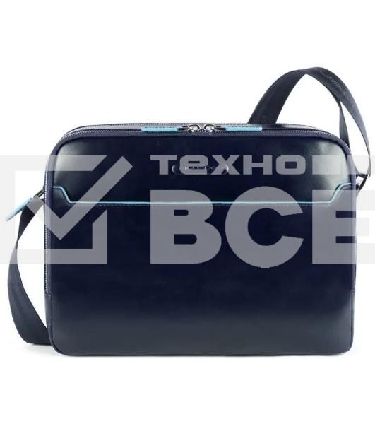 Сумка-мессенджер мужская Piquadro Blue Square CA5086B2/BLU2, темно-синий, натур.кожа