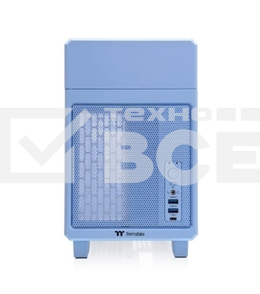 Корпус Thermaltake TR100, без БП, SFF, голубой, 0, 8x140mm 2x200mm