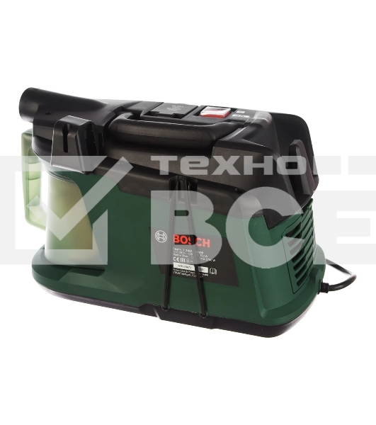 Строительный пылесос Bosch EasyVac3 зеленый, 170/700 Вт, уборка сухая, пылесборник контейнер, 2 л