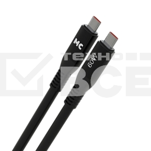 Дата-кабель MORE CHOICE (4620202554529) K83aa USB 3.0A PD 60W для Type-C Type-C - 1 м, черный