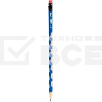 Карандаш чернографитный Deli EC016-2B U-Touch 2B, трехгранный, (12шт) ластик, фото4