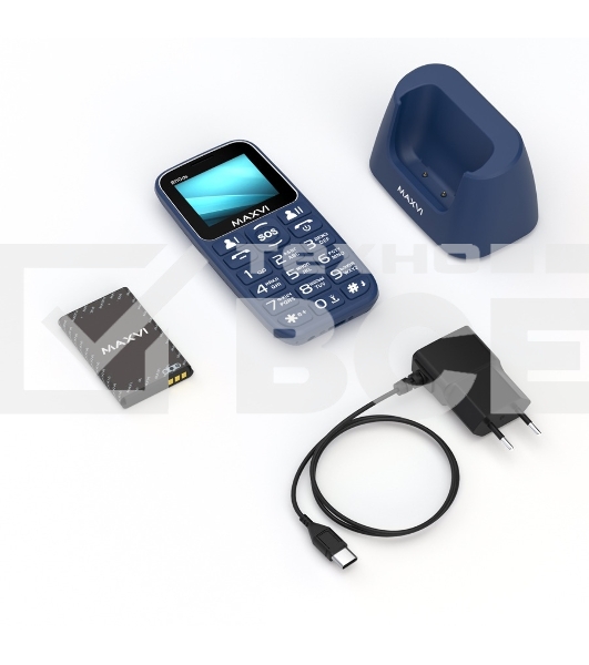 Мобильный телефон Maxvi B110ds синий