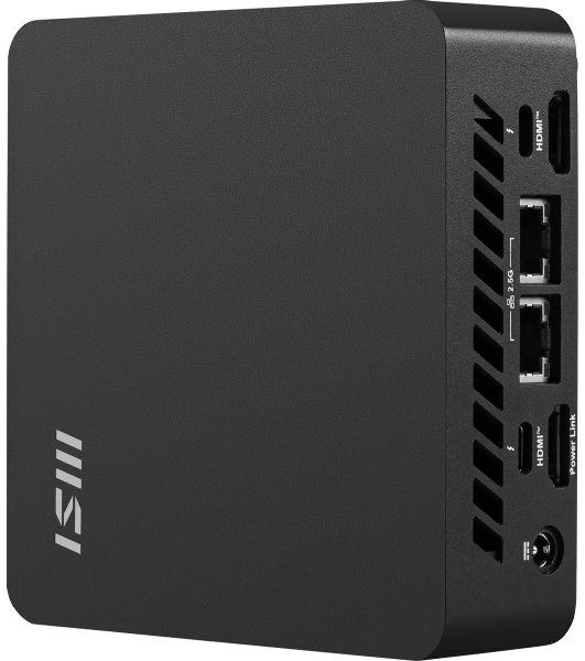 Мини ПК MSI Cubi NUC AI 1UMG-043XRU Core Ultra 5 125H (1.2) 16Gb SSD 512Gb Graphics CR без ОС 2xGbitEth WiFi BT 120W черный (9S6-B20911-043)