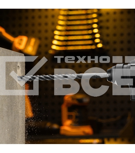 Бур по бетону Denzel цельная крестовая пластина, 12x265 мм, SDS PLUS