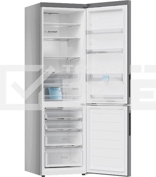 Холодильник Haier C2F620CFU1 серебристый двухкамерный 278/108л морозилка снизу, No Frost