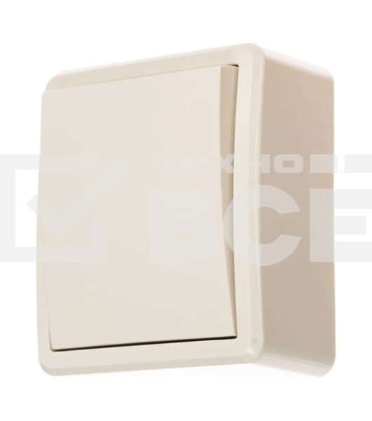 Выключатель 1-кл. ОП Эра Эксперт 10А, IP20, 11-1201-02, 250 В, 10AX, сл. кость, Эра Б0020655