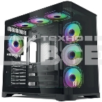 Компьютерный корпус Forza Forza FZ-G42B Seaview TG ATX Case, black, w/o psu, Curved Tempered glass front panel, 1x3,5', 3x2,5, фото 1