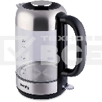 Чайник электрический Domfy DSM-EK401 1.8л. 2200Вт черный/прозрачный (корпус: стекло), фото 1