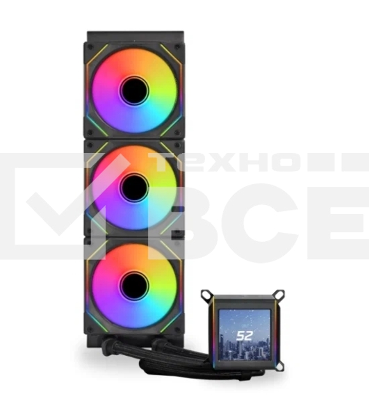 СВО для процессора LIAN LI Galahad II LCD SL-INF G89.GA2ALCD36INB.00 черный 120мм алюминий+медь 1200rpm 29db 4-pin