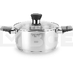 Кастрюля с/кр 24 см (4,8 л) серые ручки Rondell 715-RDS Strike, фото6