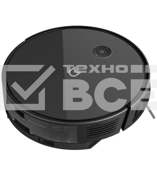 Робот-пылесос Irbis Bean 0421 чёрный, 2500 мАч Li-ion, уборка влажная/сухая, пылесборник контейнер 0.34 л