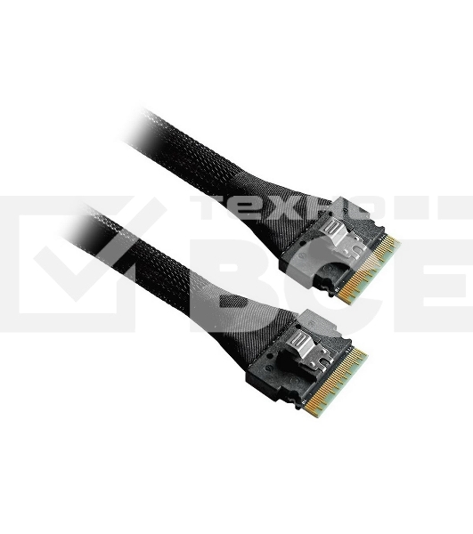 Кабель Amphenol RSL74-7650 Slimline SASx8 (SFF8654)  -to- Slimline SASx8 (SFF8654) , 67CM (C5454)