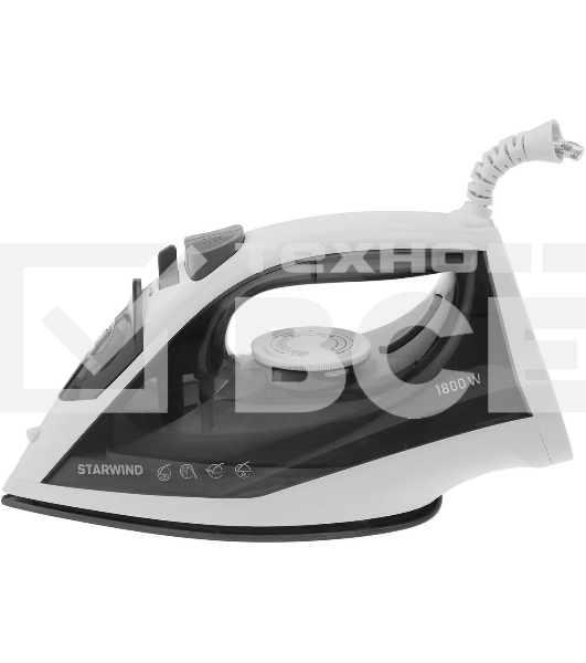 Утюг Starwind SIR1819, 1800Вт, серый/белый