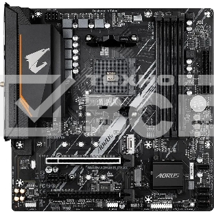 Материнская плата Gigabyte B550M AORUS ELITE AX, Socket AM4, AMD B550, 4xDDR4, 4xSATA, 2xM.2, 1xPCI-E 4.0 x16, 1xPCI-E 3.0 x4, 1xPCI-E x1, 1xDVI-D, 1xHDMI, 1x 1Gb LAN, 4xUSB-A 3.2 Gen 1, 4xUSB-A 2.0, 3x3.5 мм, 7.1, Micro-ATX