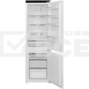 Встраиваемый холодильник Hyundai HBR 1786 2-хкамерн. белый