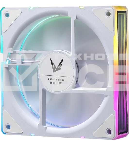 Вентилятор для корпуса Aerocool / Formula Floe Plus 12WH ARPW ARGB белый, 120 мм, 1500 об/мин, 26.8 дБ, 4 pin