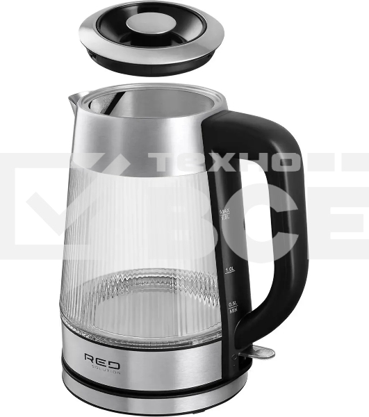 Чайник электрический Red Solution G121 1.8 л, 2200 Вт, черный/серебристый