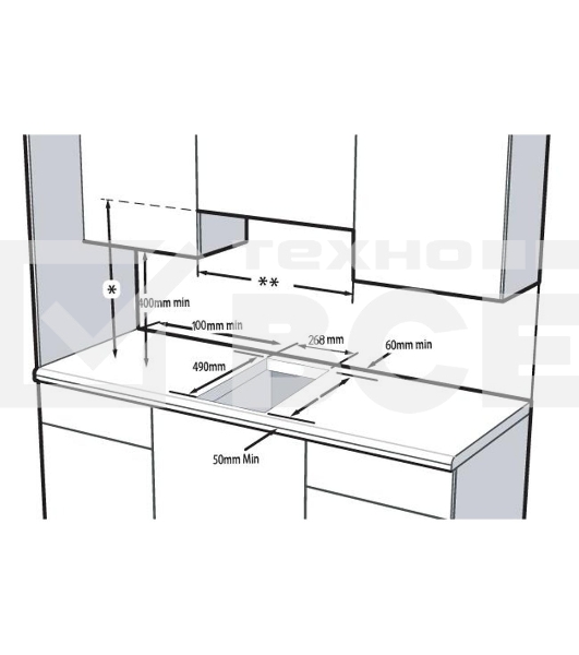 Встраиваемая электрическая варочная поверхность Beko HDC 32400 TO, Черный