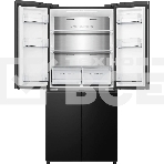 Холодильник Hisense RQ5P470SAF1 трехкамерный, черный, 331/199, морозилка снизу, Total No Frost, Side-by-Side, фото9