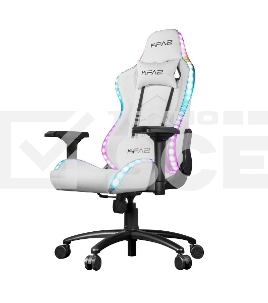 Кресло игровое компьютерное KFA2 Gaming Chair 01 RGB SE белый