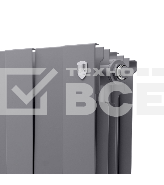 Радиатор биметаллический Royal Thermo PianoForte 500 серебристый - 10 секц.