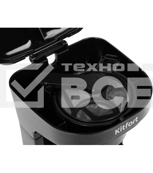 Кофеварка капельная Kitfort KT-764 черный, исп. кофе - молотый, 0.3 л, 450 Вт