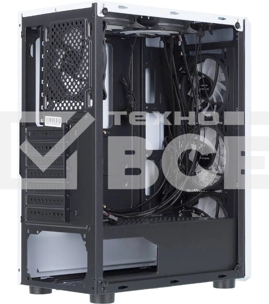 Компьютерный корпус AeroCool / Formula CL-3303W RGB белый без БП ATX 6x120mm 2xUSB2.0 1xUSB3.0 audio bott PSU