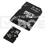 Флеш карта Micro SDHC 4Gb Smartbuy Сlass 4, адаптер в комплекте, фото5