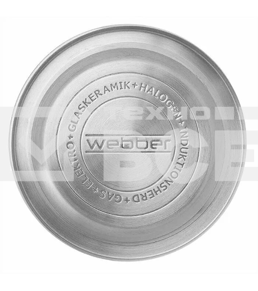 Чайник для плиты WEBBER BE-0597 из нерж.стали с ФИЛЬТРОМ из нерж. стали 1л,(24)