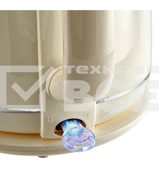 Чайник электрический Delta LUX DE-1018 (1,7 л. металл/пластик) белый