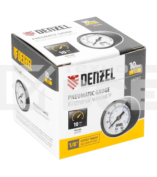 Воздушный манометр Denzel G10, 40 мм, 1/8