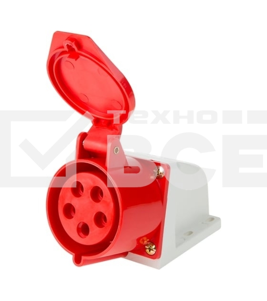 Розетка Rexant 125 стационарная 3Р+РЕ+N 32А 380В IP44