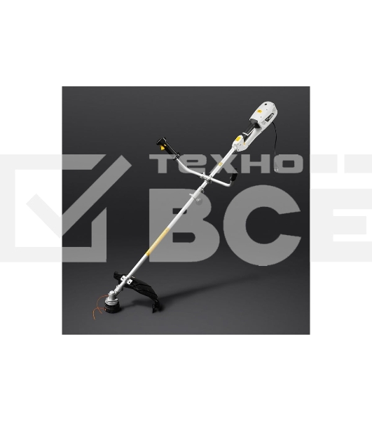 Триммер электрический Kranz KR-1400, 1400Вт, 420/255мм, катушка+диск, разборная штанга