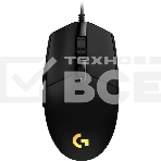 Мышь проводная Logitech G102 LIGHTSYNC черный, 8000 dpi, USB, кнопки - 6, фото 1