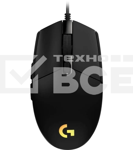 Мышь проводная Logitech G102 LIGHTSYNC черный, 8000 dpi, USB, кнопки - 6