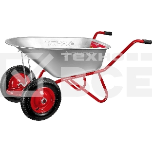 Тачка Зубр Т-21 садово-строительная двухколесная, 180 кг 39952