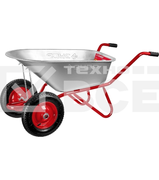 Тачка Зубр Т-21 садово-строительная двухколесная, 180 кг 39952